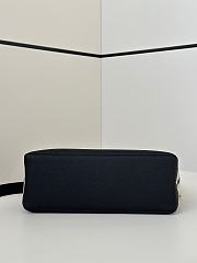 Fendi Lui Medium Black Grain Calf Leather Bag - 28x19x11cm - 6