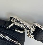 Fendi Lui Medium Black Grain Calf Leather Bag - 28x19x11cm - 2