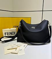 Fendi Lui Large Black Grain Calf Leather Bag - 34x27x13cm - 1