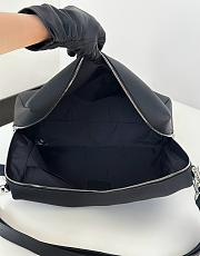 Fendi Lui Large Black Grain Calf Leather Bag - 34x27x13cm - 4