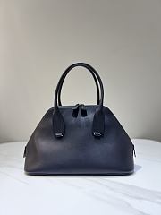 The Row Medium Devon Bag in Leather Black - 32x16.5x20cm - 1
