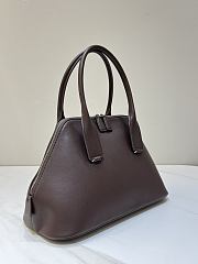 The Row Medium Devon Bag in Leather Brown - 32x16.5x20cm - 3