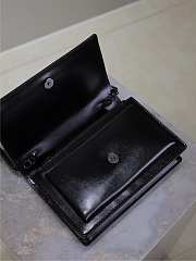 YSL Sunset Small In Smooth Leather Black - 19x13x8cm - 4