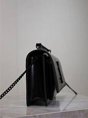 YSL Sunset Small In Smooth Leather Black - 19x13x8cm - 6