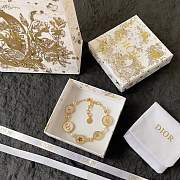 Dior D-Luck Bracelet Gold Finish Metal White Resin Pearls and White Mother-of-Pearl - 4