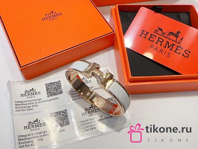 Hermes Clic H Bracelet White - 1