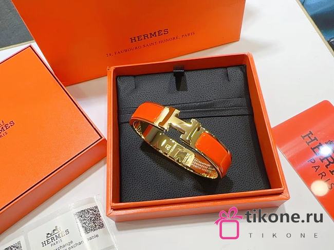 Hermes Clic H Bracelet Orange - 1