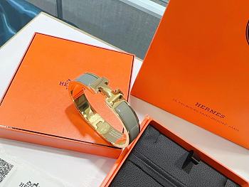 Hermes Clic H Bracelet Gray