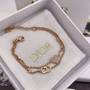 Dior Clair D Lune Bracelet Pink Finish Metal and Pink Crystals - 1