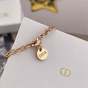 Dior Clair D Lune Bracelet Pink Finish Metal and Pink Crystals - 5