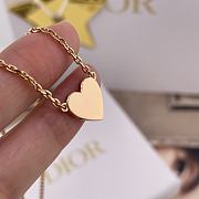 Dior Clair D Lune Necklace Pink Finish Metal and Pink Crystals - 5