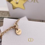 Dior Clair D Lune Necklace Pink Finish Metal and Pink Crystals - 4