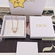 Dior Clair D Lune Necklace Pink Finish Metal and Pink Crystals - 3