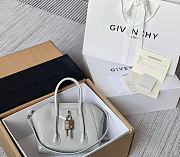 Givenchy Mini Antigona Lock Bag In Box Leather Gray - 29x20x13cm - 1