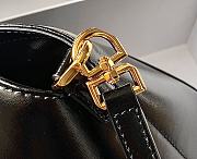 Givenchy Mini Antigona Lock Bag In Box Leather Black Gold - 29x20x13cm - 6