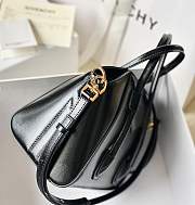 Givenchy Mini Antigona Lock Bag In Box Leather Black Gold - 29x20x13cm - 5