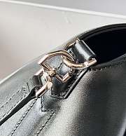 Givenchy Mini Antigona Lock Bag In Box Leather Black Silver - 29x20x13cm - 6
