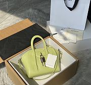 Givenchy Mini Antigona Lock Bag In Box Leather Green - 29x20x13cm - 1