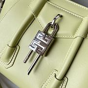Givenchy Mini Antigona Lock Bag In Box Leather Green - 29x20x13cm - 5