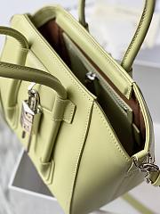 Givenchy Mini Antigona Lock Bag In Box Leather Green - 29x20x13cm - 3