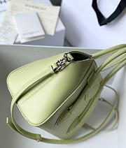 Givenchy Mini Antigona Lock Bag In Box Leather Green - 29x20x13cm - 2