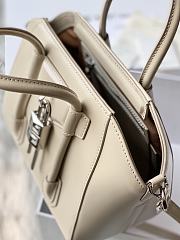 Givenchy Mini Antigona Lock Bag In Box Leather White - 29x20x13cm - 6