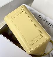 Givenchy Mini Antigona Lock Bag In Box Leather Yellow - 29x20x13cm - 3