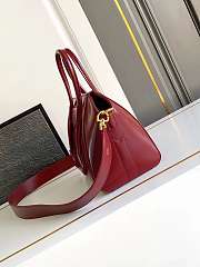 Givenchy Mini Antigona Lock Bag In Box Leather Red - 22x18x13cm - 5