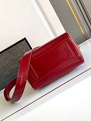 Givenchy Mini Antigona Lock Bag In Box Leather Red - 22x18x13cm - 4