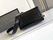Givenchy Mini Antigona Lock Bag In Box Leather Black - 22x18x13cm - 6