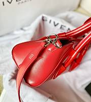 Givenchy Mini Antigona Lock Stretch In Box Leather Red - 22x12x8cm - 2