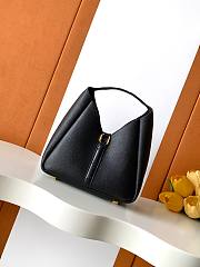 Givenchy G-Hobo Medium In Grained Leather With Padlock Black - 25x21x10cm - 3