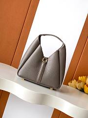 Givenchy G-Hobo Medium In Grained Leather With Padlock Taupe - 25x21x10cm - 5
