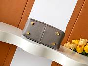 Givenchy G-Hobo Medium In Grained Leather With Padlock Taupe - 25x21x10cm - 3