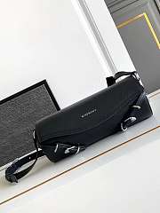 Givenchy Voyou Roller Bag In Grained Leather Black - 25x10x13cm - 5