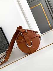Givenchy Voyou Roller Bag In Grained Leather Brown - 25x10x13cm - 5