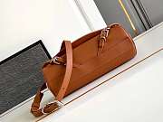 Givenchy Voyou Roller Bag In Grained Leather Brown - 25x10x13cm - 4