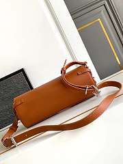 Givenchy Voyou Roller Bag In Grained Leather Brown - 25x10x13cm - 2