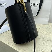 Celine Mini Bucket 16 In Smooth Calfskin Black - 16x18x16cm - 6