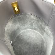 Celine Mini Bucket 16 In Smooth Calfskin Gray - 16x18x16cm - 2