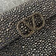 Valentino Garavani Silver Mini Leather Embellished Top Handle - 19x13x9cm - 6