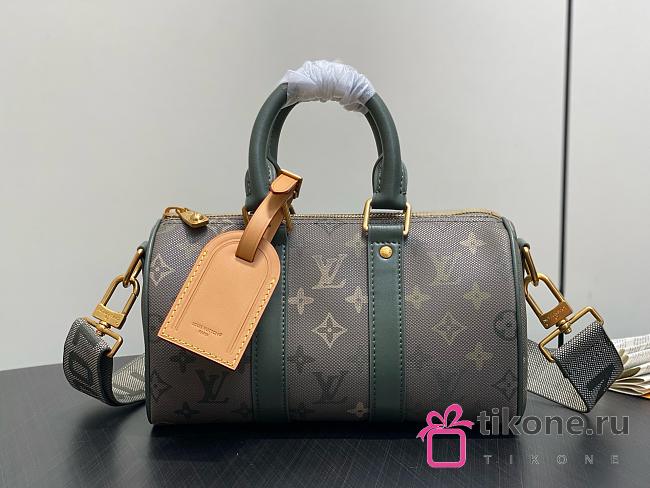 LV Keepall Bandoulière 25 Monogram Green M26930 - 25x15x11cm - 1