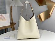 Chloe Marcie Hobo Bag In Grained Leather White - 36x29x10cm - 6