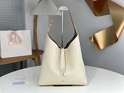 Chloe Marcie Hobo Bag In Grained Leather White - 36x29x10cm - 5