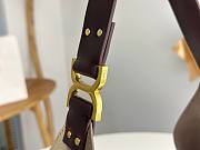 Chloe Marcie Hobo Bag In Grained Leather Gray - 36x29x10cm - 4