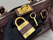 Chloe Paddington Bag In Grained Leather Crafty Brown - 36x18x18cm - 4