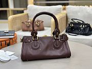 Chloe Paddington Bag In Grained Leather Crafty Brown - 36x18x18cm - 2
