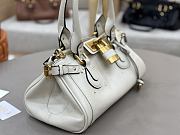 Chloe Paddington Bag In Grained Leather White - 36x18x18cm - 6