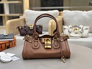 Chloe Paddington Bag In Grained Leather Brown - 36x18x18cm - 6