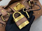 Chloe Paddington Bag In Grained Leather Brown - 36x18x18cm - 3